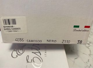 Sandali tacco alto scamosciati neri e turchesi