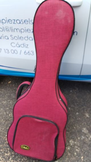 Funda guitarra flamenca roja