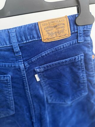 Gonna jeans Levi's velluto a coste blu