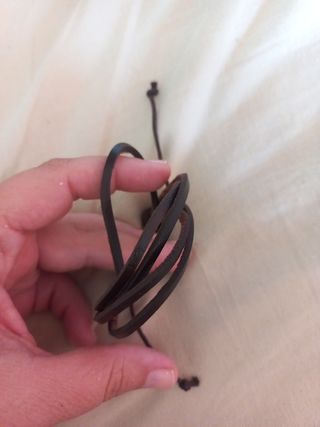 Pulseras de cuero trenzado