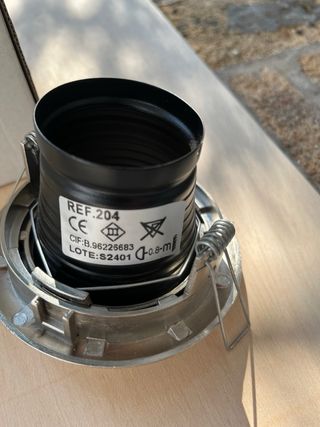 Focos empotrables techo - 12uds. Plata