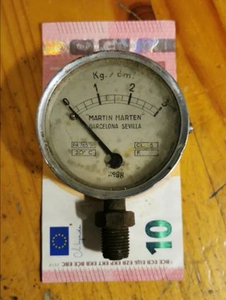 Antiguo Manómetro MARTIN MARTEN Barcelona Sevilla