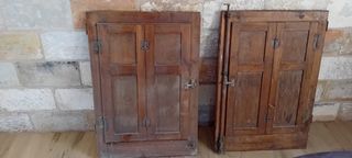 2 Ventanas Madera Antiguas