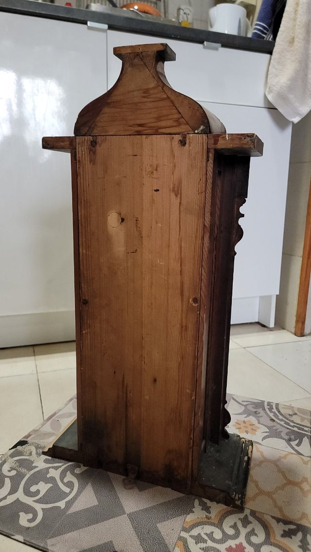 Mueble vitrina Reloj antiguo madera