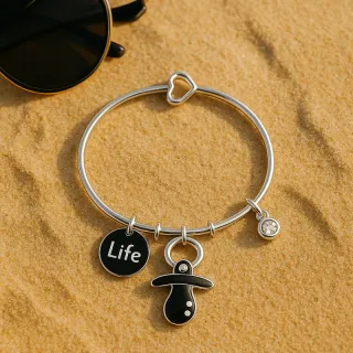 Bracciale Argento con Ciuccio - Life