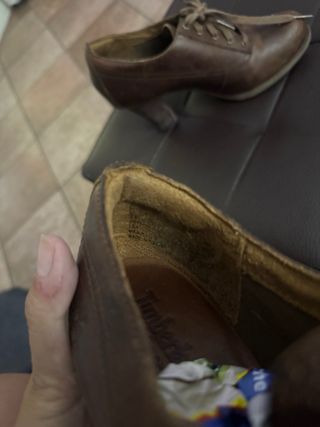 Tronchetti Timberland marroni pelle