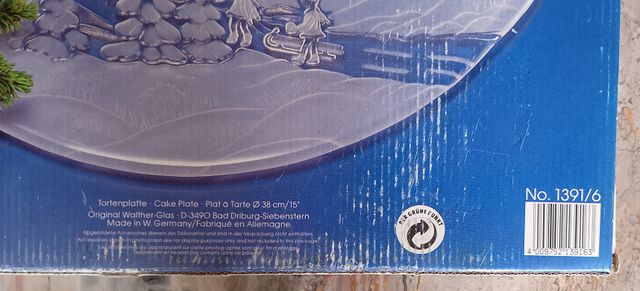 Piatto Walther Glas Natale