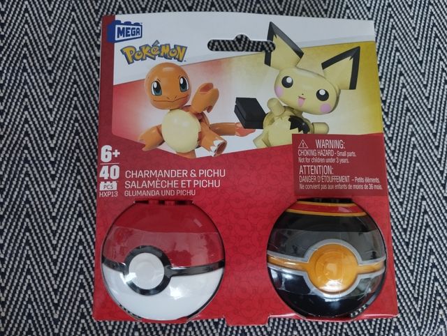 Mega Contrux Pokémon - Charmander & Pikachu