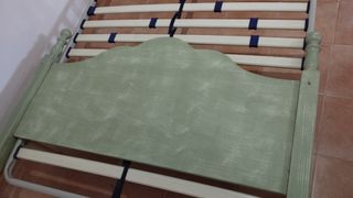 Cabecero rústico cama 135cm pino macizo