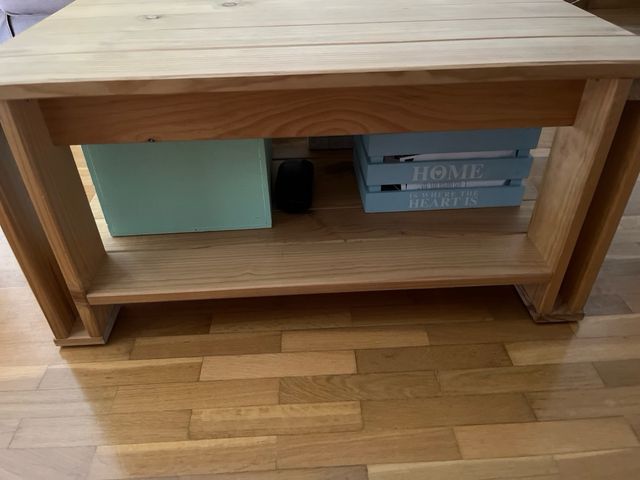 Mesa centro madera -  maciza