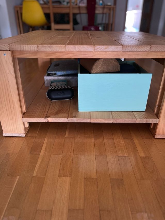 Mesa centro madera -  maciza