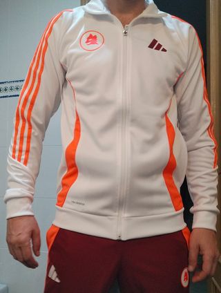 Chándal Adidas AS Roma - Blanco y Rojo