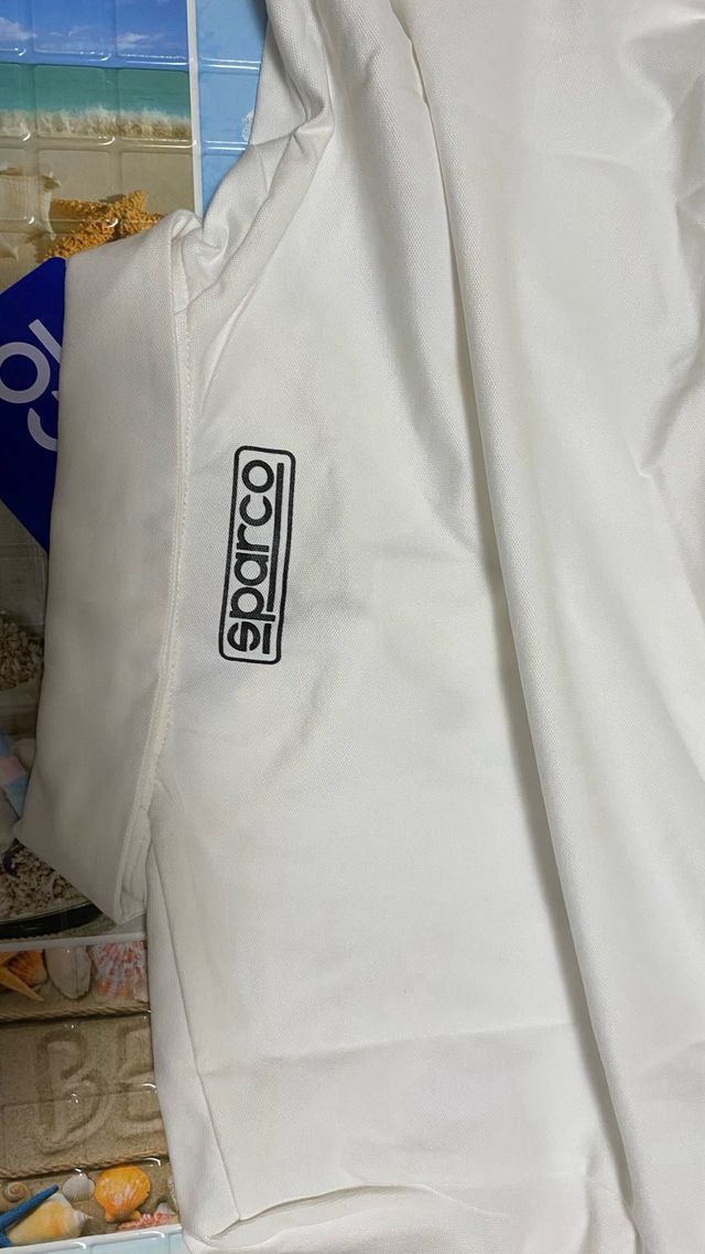 Polo Sparco Racing bianco