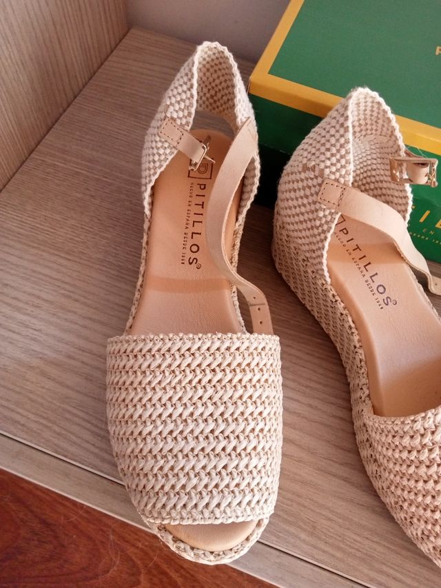 Cuñas Pitillos beige