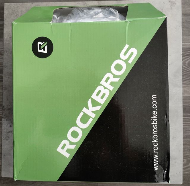 Casco bici Rockbros blanco Luz delantera Nuevo