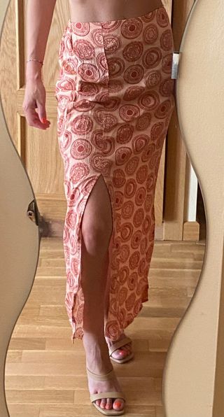 Falda larga estampada - Talla S