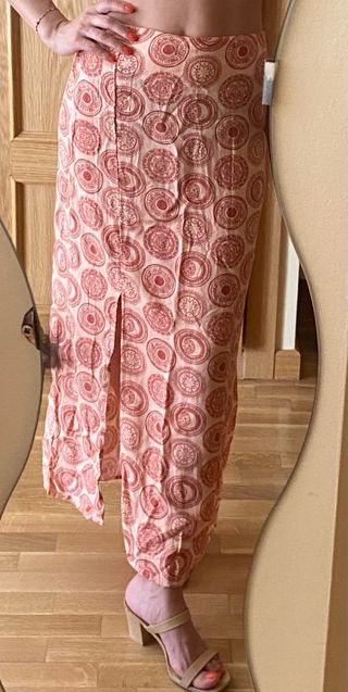 Falda larga estampada - Talla S