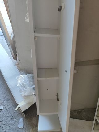 Armario baño blanco 101cm x 15* 15 con estante