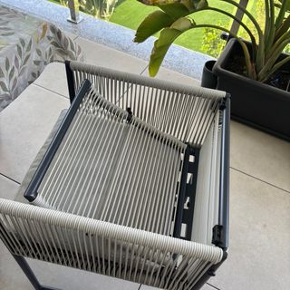 Mesa terraza cristal - 4 sillas