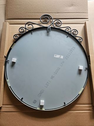 Espejo redondo negro EKNE