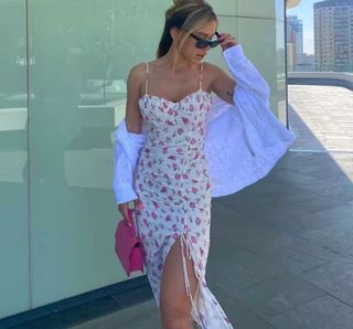 Vestido floral ZARA