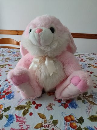 Coniglio Peluche Rosa all'incirca 36cm