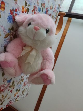 Coniglio Peluche Rosa all'incirca 36cm