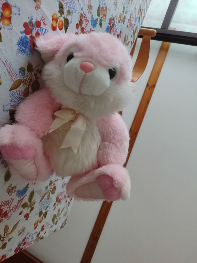 Coniglio Peluche Rosa all'incirca 36cm