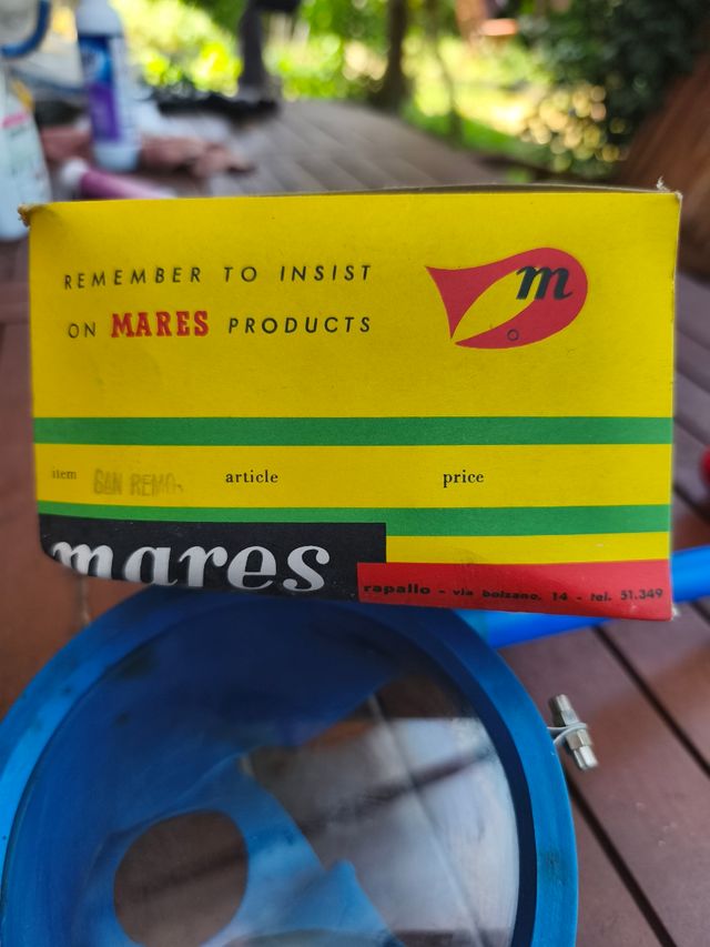 Maschera subacquea Mares vintage