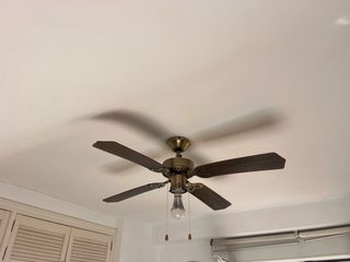 Ventilador techo madera vintage