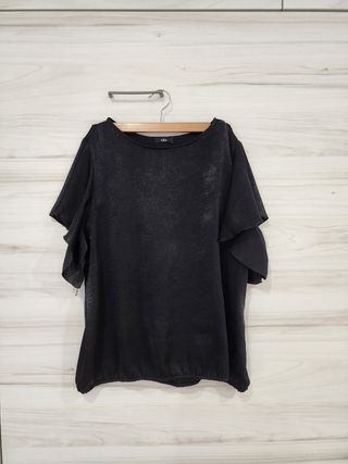 Blusa negra mujer