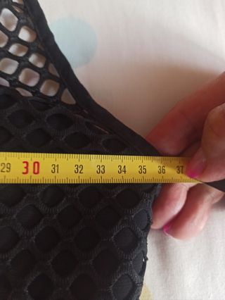 Top negro - Red de malla