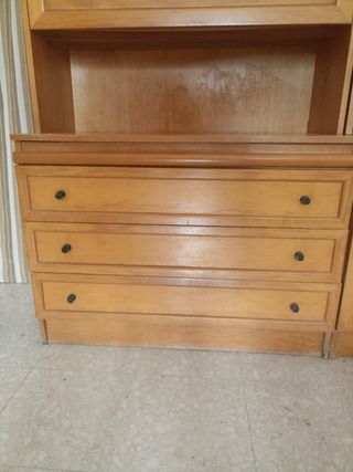 Libreria in legno a 2 corpi