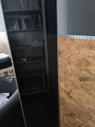 Puerta cristal Billy Morebo Ikea, blanca/negra