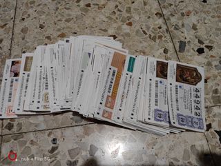 Decimos antiguos de lotería