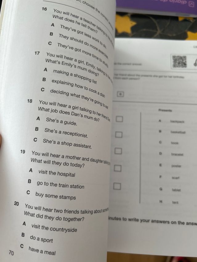 A2 Key for Schools 1 for the Revised 2020 Exam ...