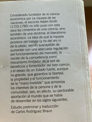 La riqueza de las naciones: Libros I-II-III y s...