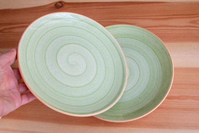 2 platos hondos + 2 postre - Porcelana Bonna