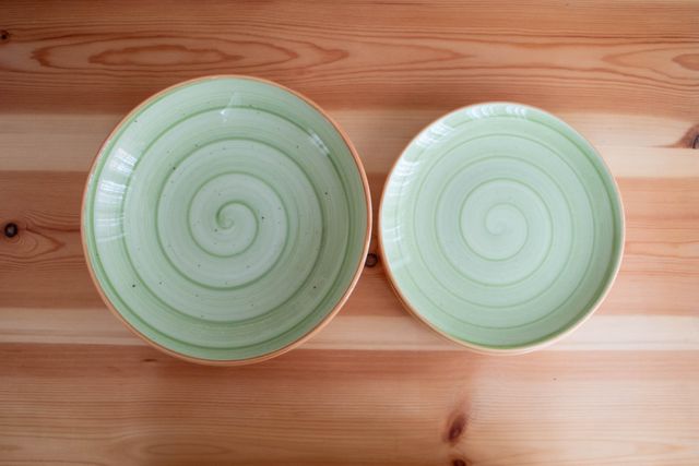 2 platos hondos + 2 postre - Porcelana Bonna