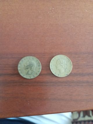 2 Monete 20 Lire 1957-1958