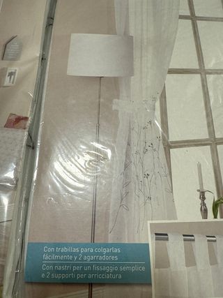 Cortinas Meradiso blancas 140x245cm (x2)