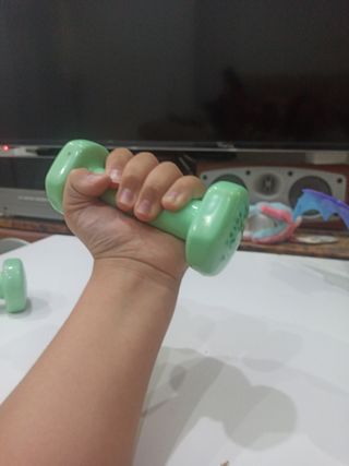 Pesas 1kg - Verdes - Fitness