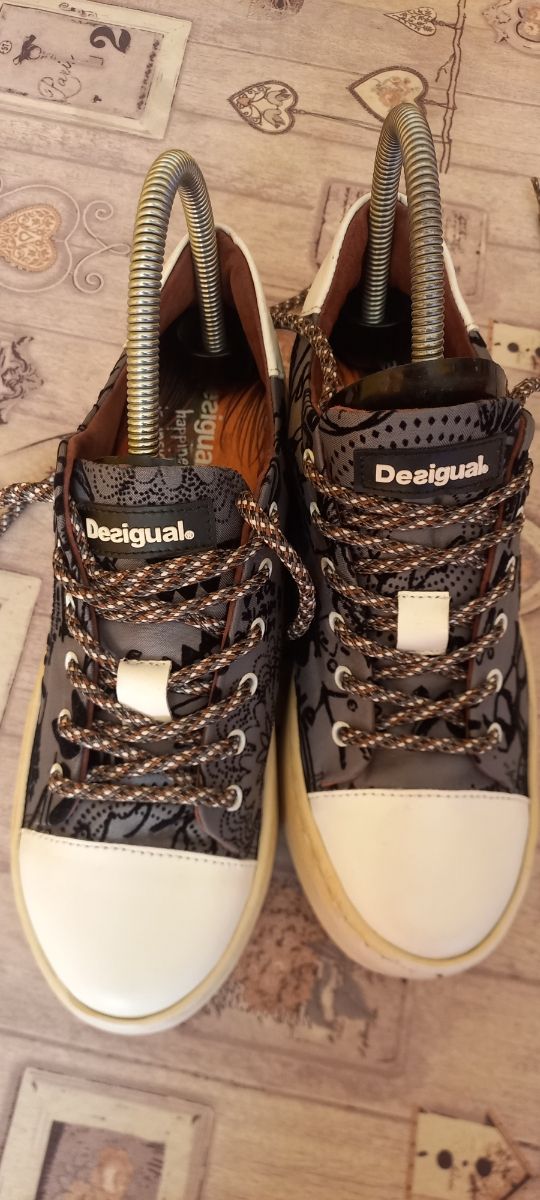 Sneakers Desigual Grigio-Bianche
