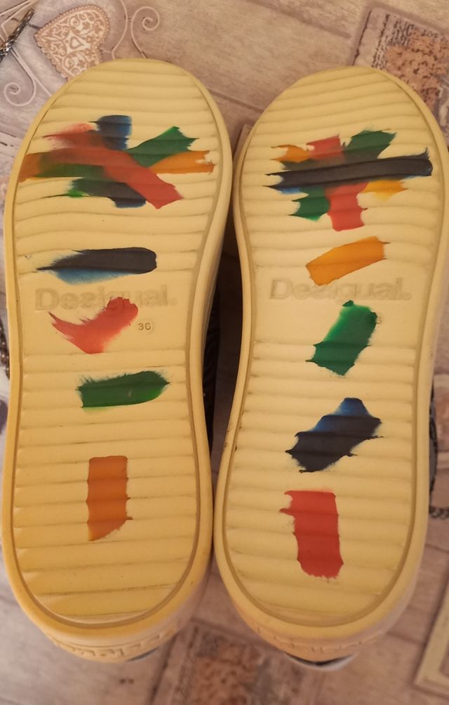 Sneakers Desigual Grigio-Bianche