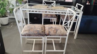 4 Sillas Comedor Hierro Forjado