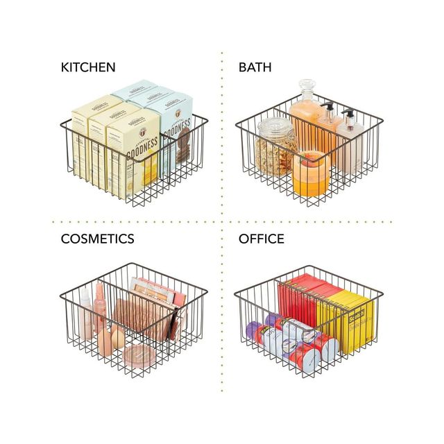 Caja de metal 2 compartimentos de mDesign
