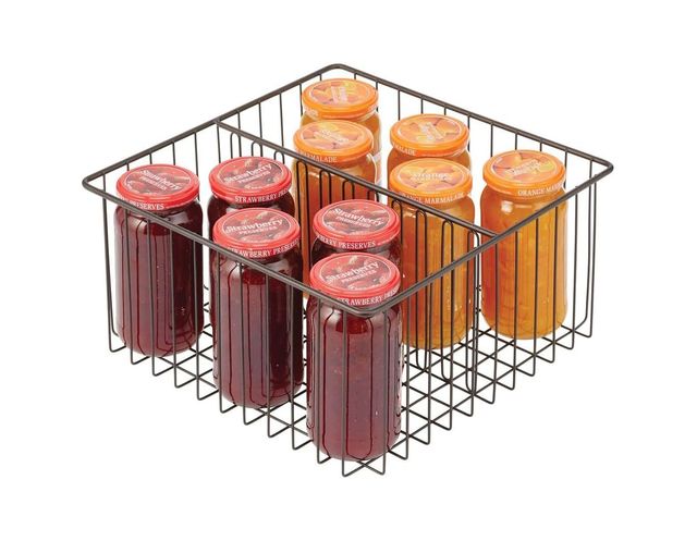 Caja de metal 2 compartimentos de mDesign