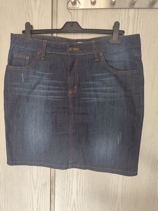 Falda vaquera azul