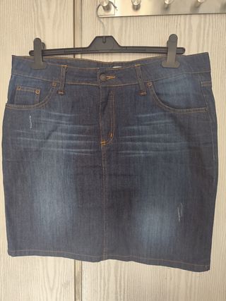 Falda vaquera azul