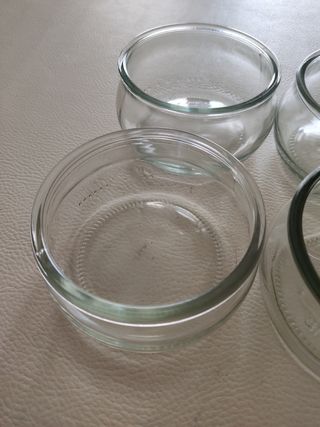 4 Ciotole Vetro Trasparenti capacità 190 ml